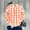 CAMISA CON DISEÑO CUADROS DAMA - Image 3