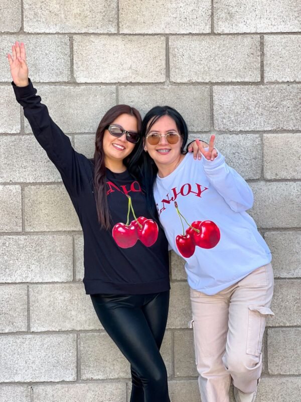 SUDADERA CHERRY ENJOY
