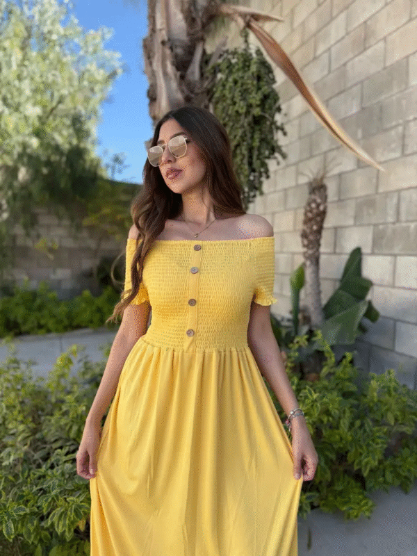 VESTIDO FRESCO CON BOTONES