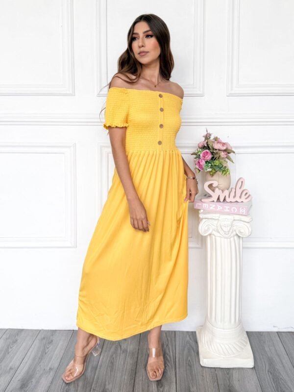 VESTIDO FRESCO CON BOTONES - Image 4