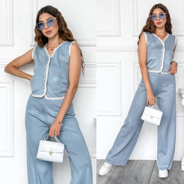 CONJUNTO TEJIDO CON CHALEQUITO - Image 16