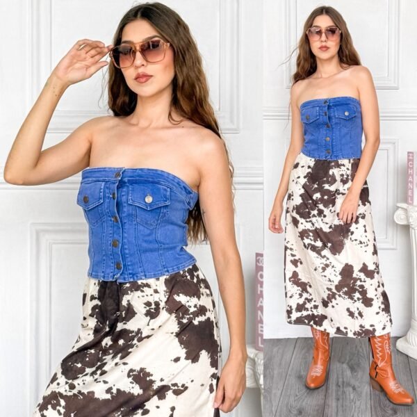TOP DENIM CORSET - Image 12
