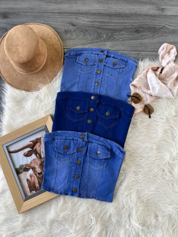 TOP DENIM CORSET - Image 10