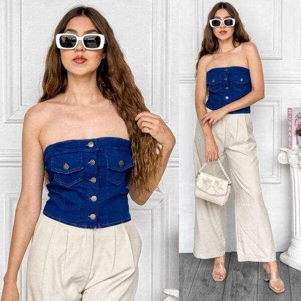 TOP DENIM CORSET - Image 3