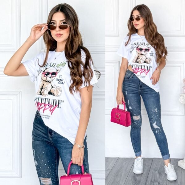 PLAYERA BEAR WHIT ATTITUDE - Image 12