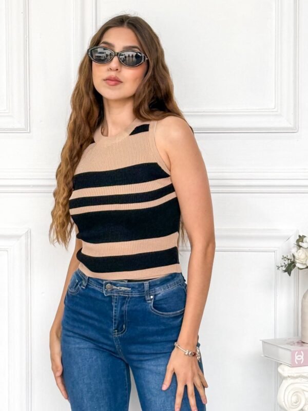 BLUSA TEGIDA DE RAYAS - Image 3