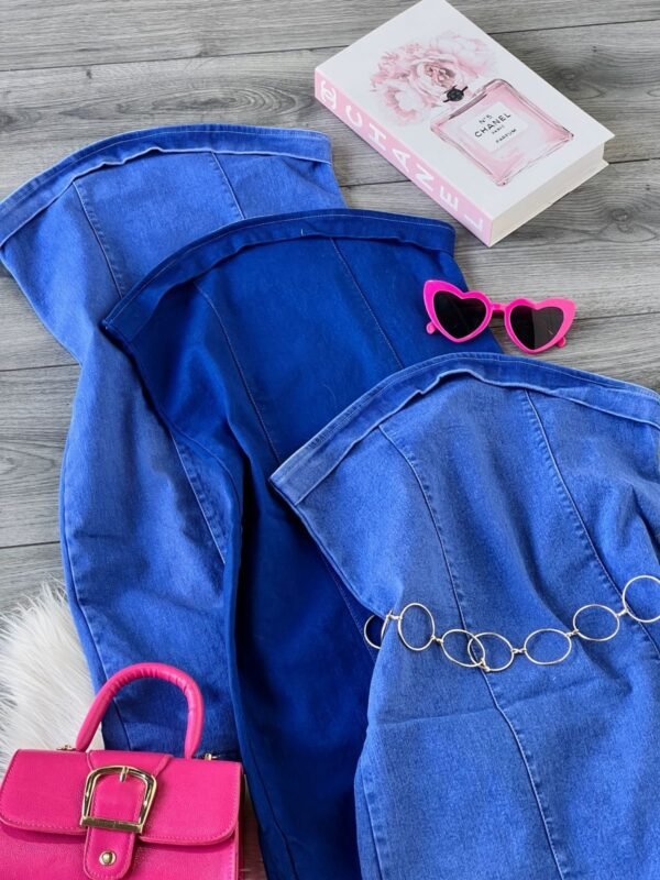 VESTIDO DENIM STRAPLES - Image 9
