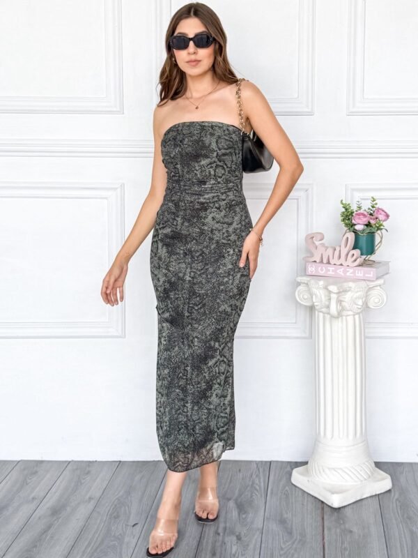 VESTIDO STRAPLESS ANIMAL - Image 8