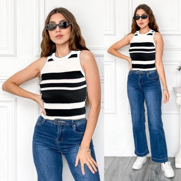 BLUSA TEJIDA DE RAYAS - Image 16