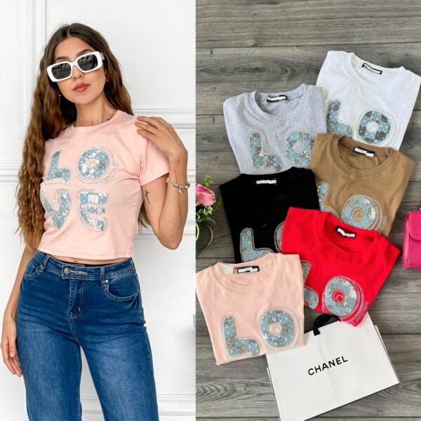 PLAYERA CORTA LOVE