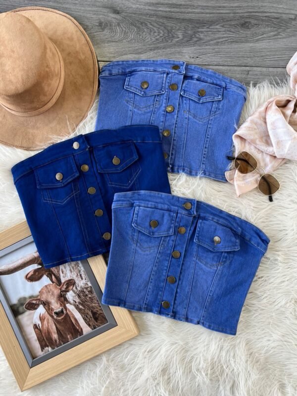 TOP DENIM CORSET - Image 11