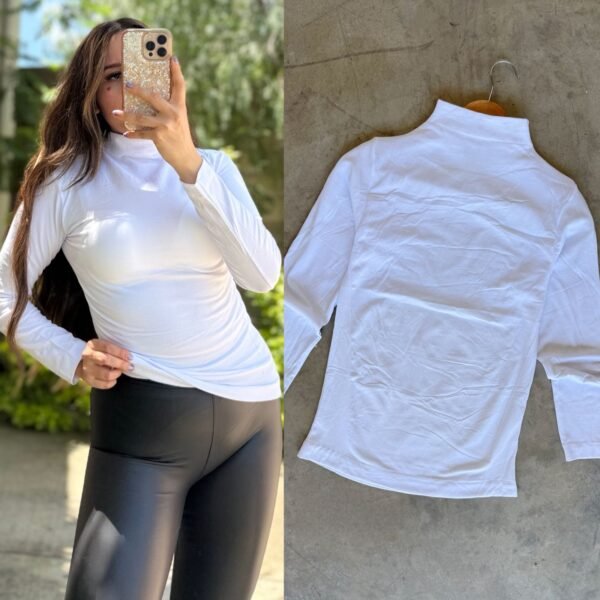 BLUSA TÉRMICA MANGA LARGA CUELLO ALTO - Image 2