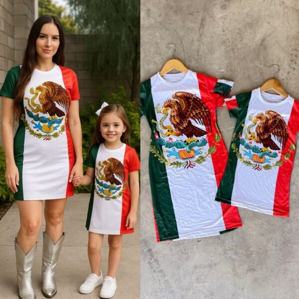 VESTIDO PATRIO ESCUDO PARA NIÑA