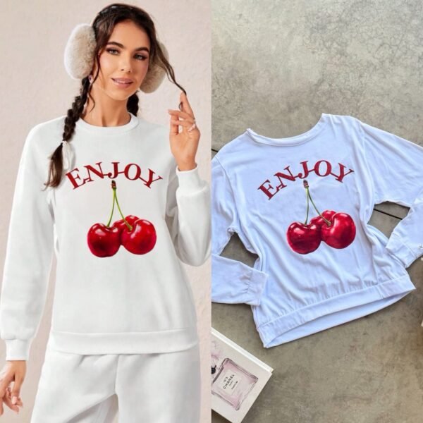 SUDADERA CHERRY ENJOY BRILLOS
