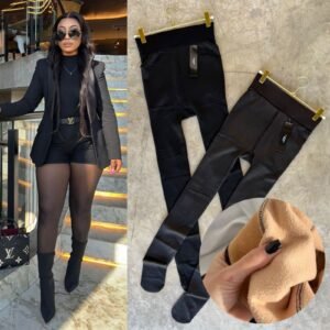 MALLA NEGRA AFELPADA EFECTO PIEL