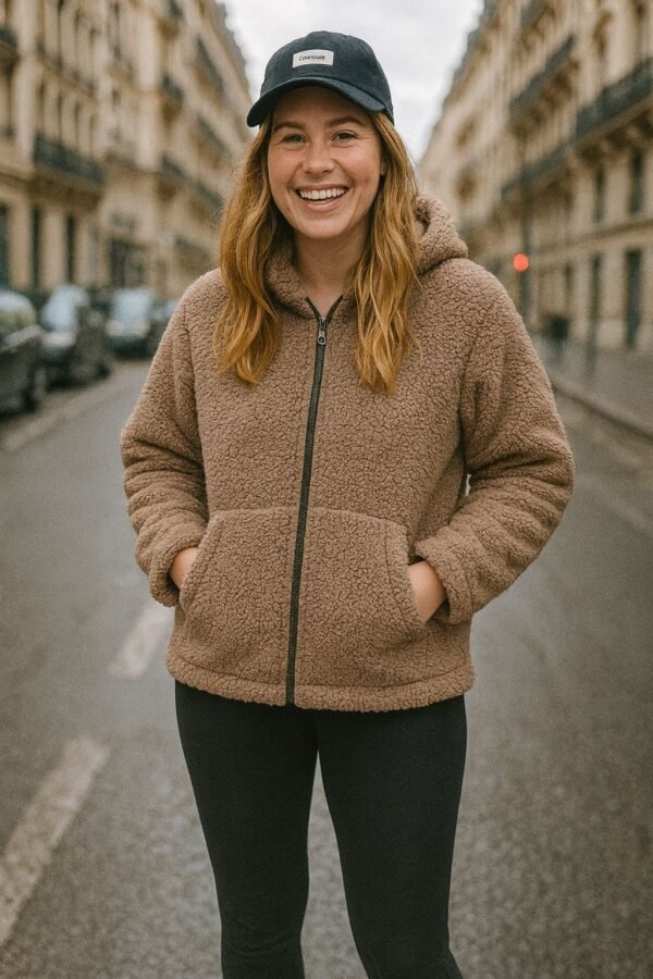 CHAMARRA TEDDY CON GORRO - Image 2