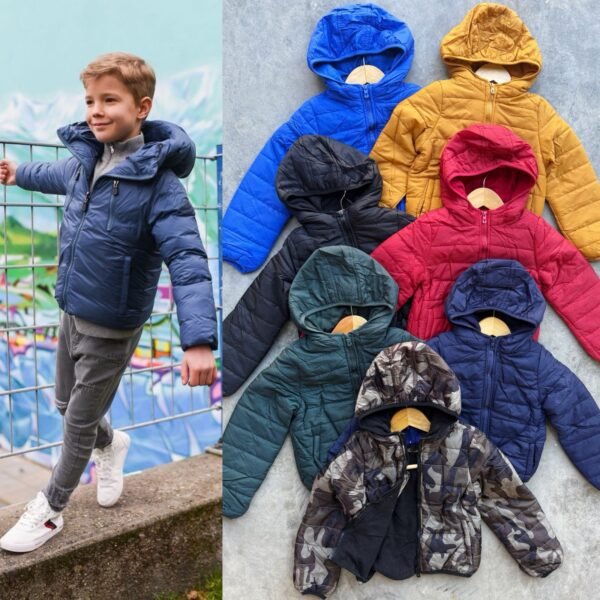CHAMARRA NIÑO AFELPADA CON GORRO