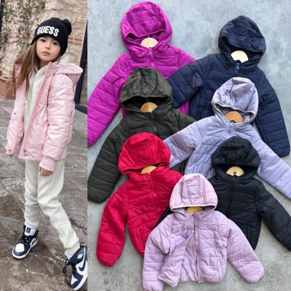 CHAMARRA NIÑA AFELPADA CON GORRO