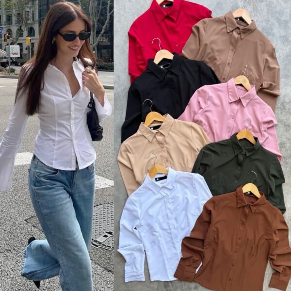 CAMISA DAMA PINZAS