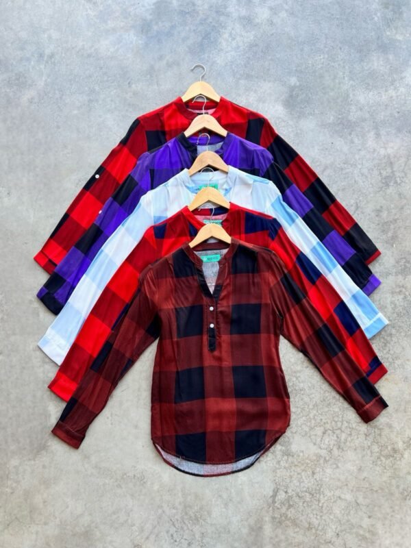 CAMISA DAMA CUADROS