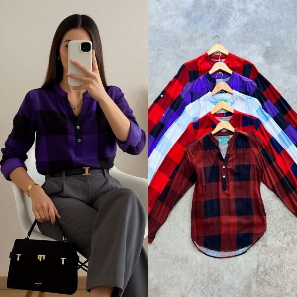 CAMISA DAMA CUADROS - Image 2