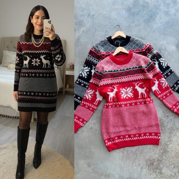 VESTIDO DAMA NAVIDEÑO