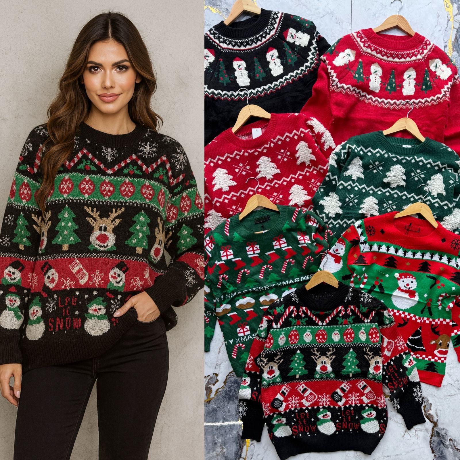 SUETER NAVIDEÑO DE TEJIDO