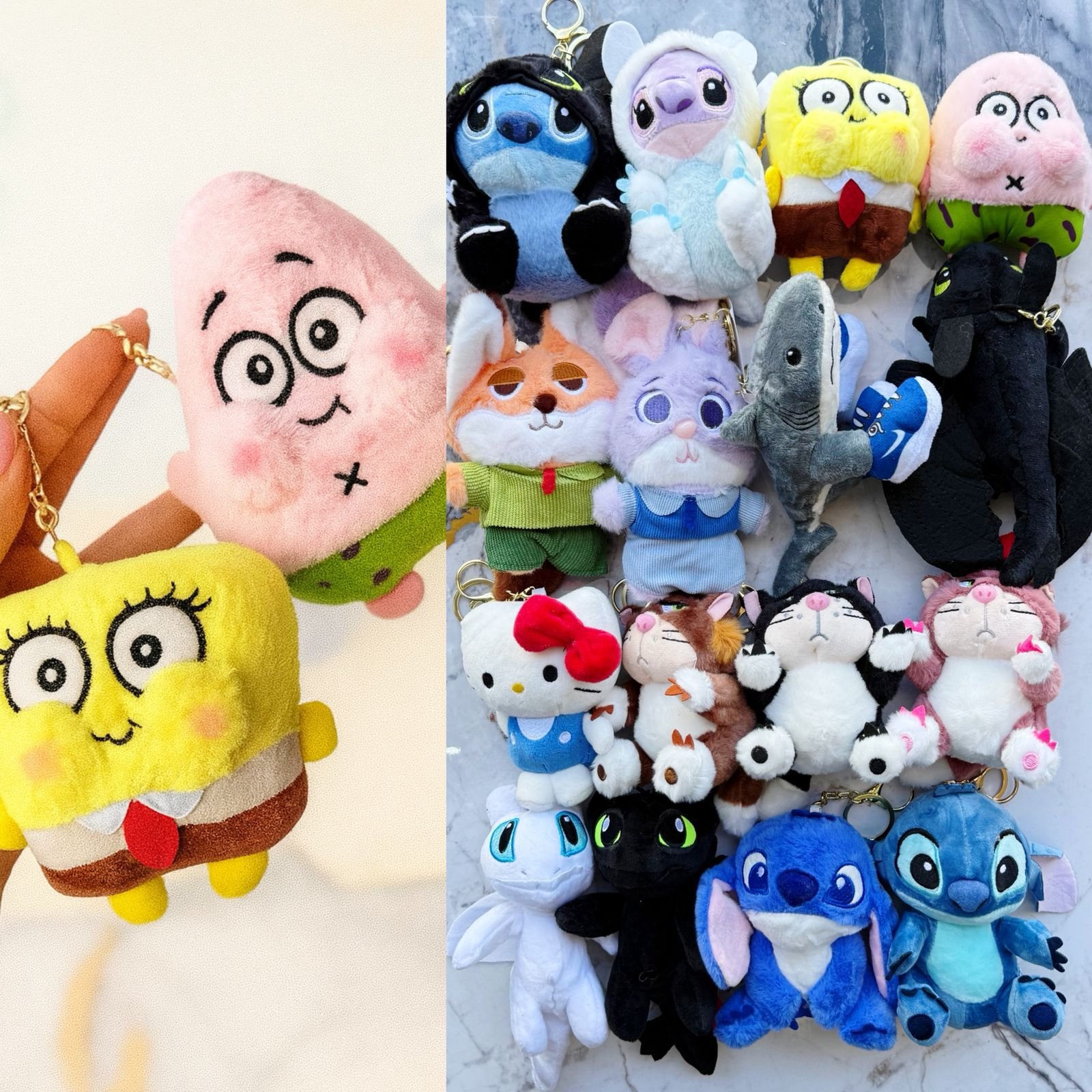 LLAVERO PELUCHE PERSONAJES