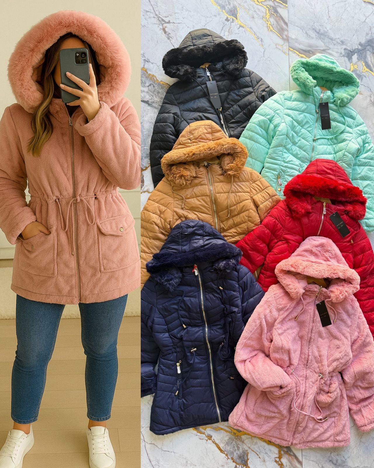 CHAMARRA DAMA "CAZADORA"REVERSIBLE