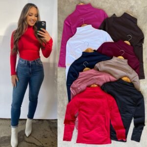 BLUSA TÉRMICA MANGA LARGA CUELLO ALTO