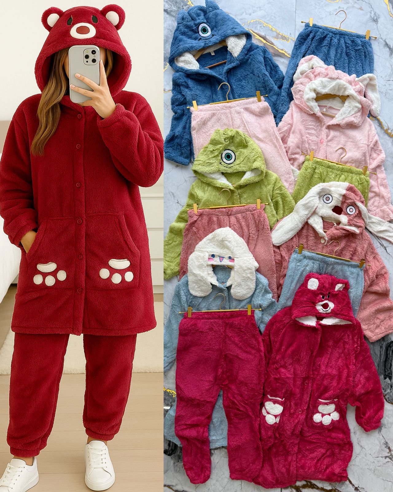 PIJAMA SUDADERA + PANTS PERSONAJES