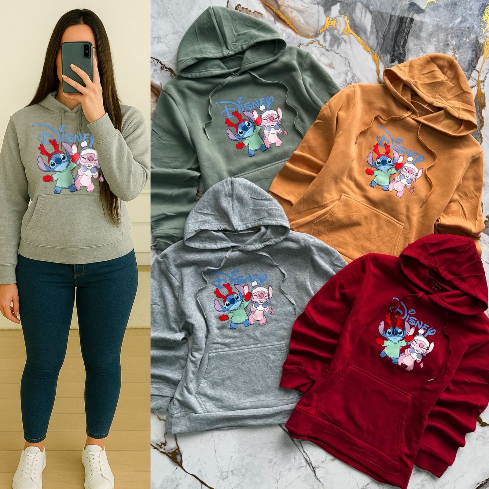 SUDADERA STITCH PAREJA DTF