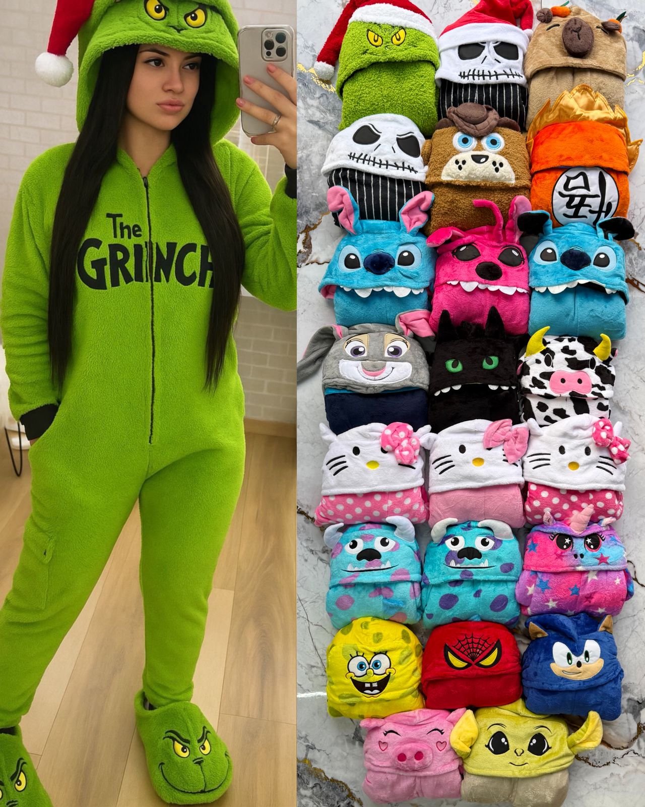 PIJAMA MAMELUCO/ADULTO PERSONAJES