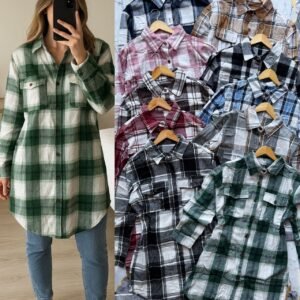 CAMISA LARGA CUADRADA/FRANELA