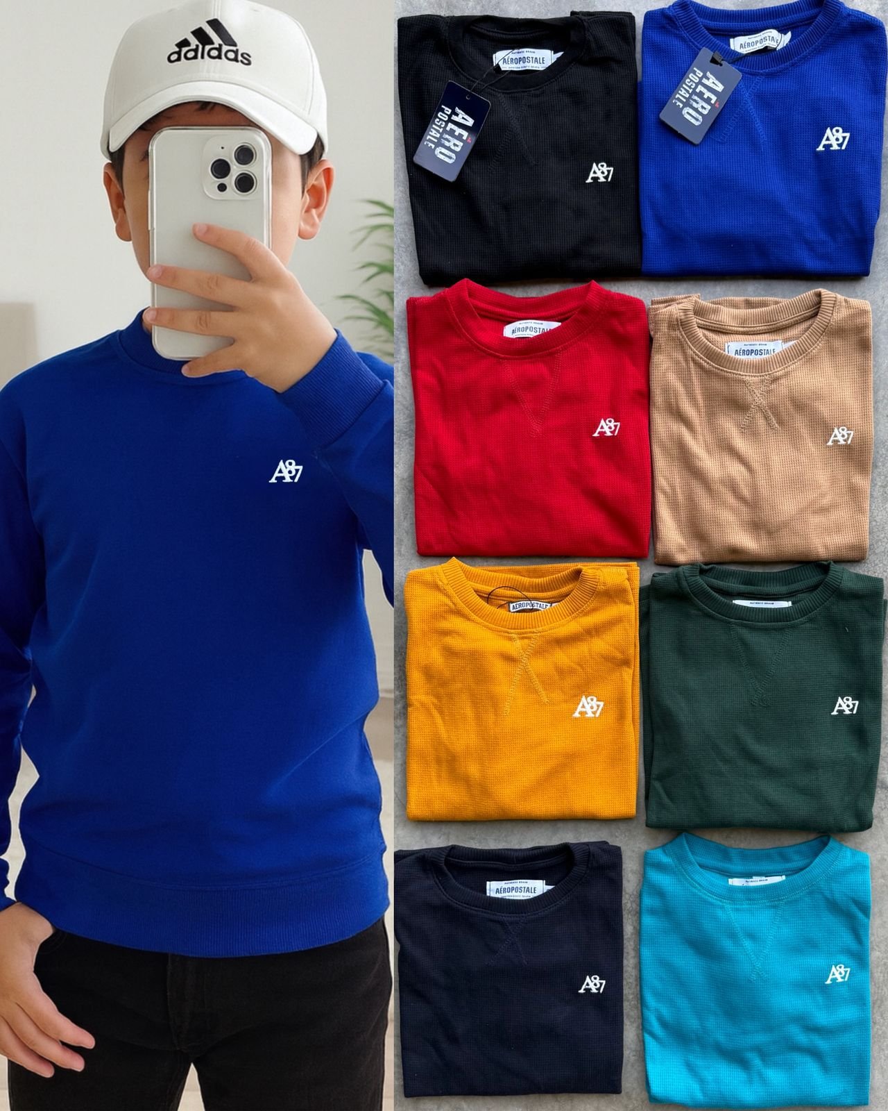 PLAYERA TERMICA MANGA LARGA INFANTIL A87