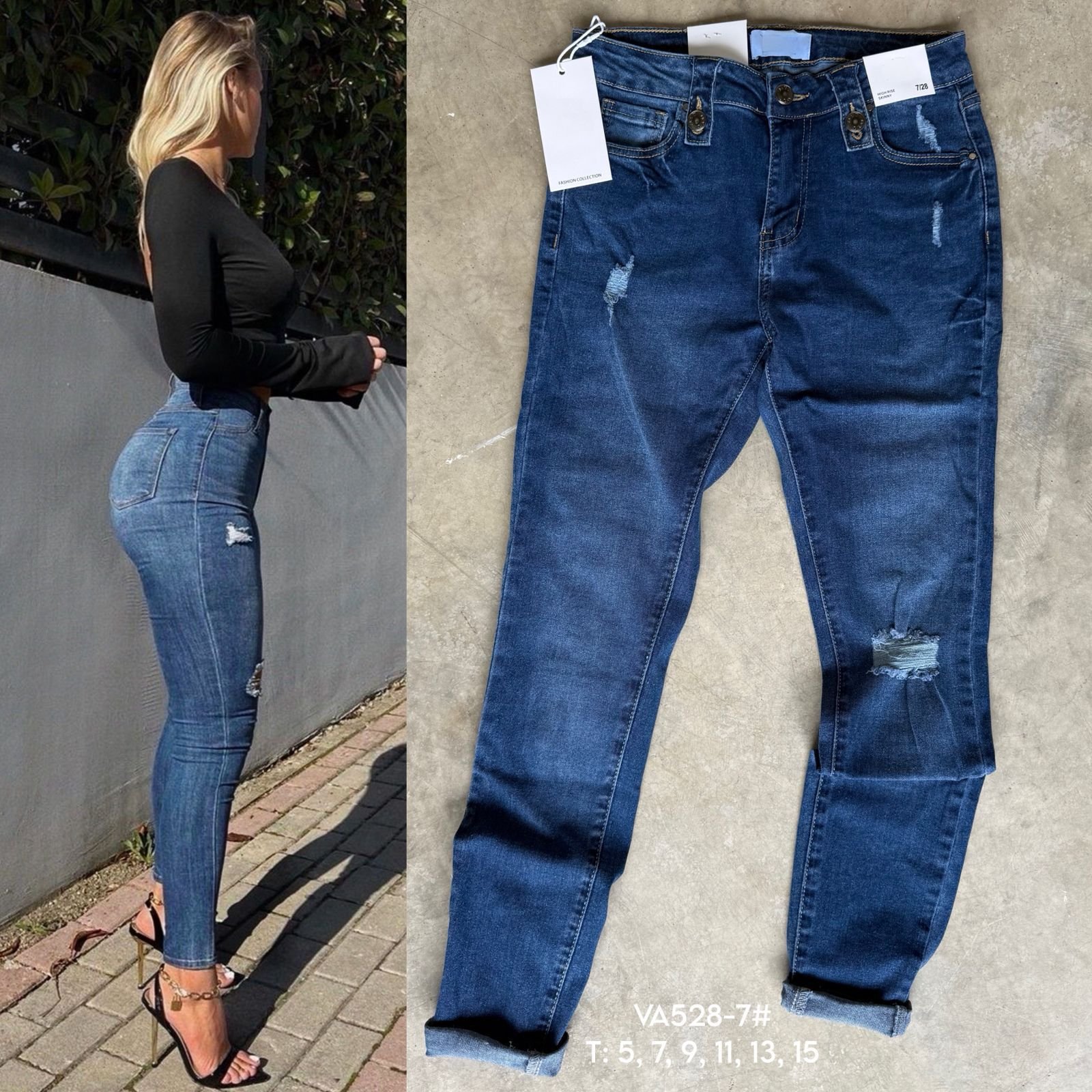 PANTALON MEZCLILLA PREMIUM MOD 528 #7