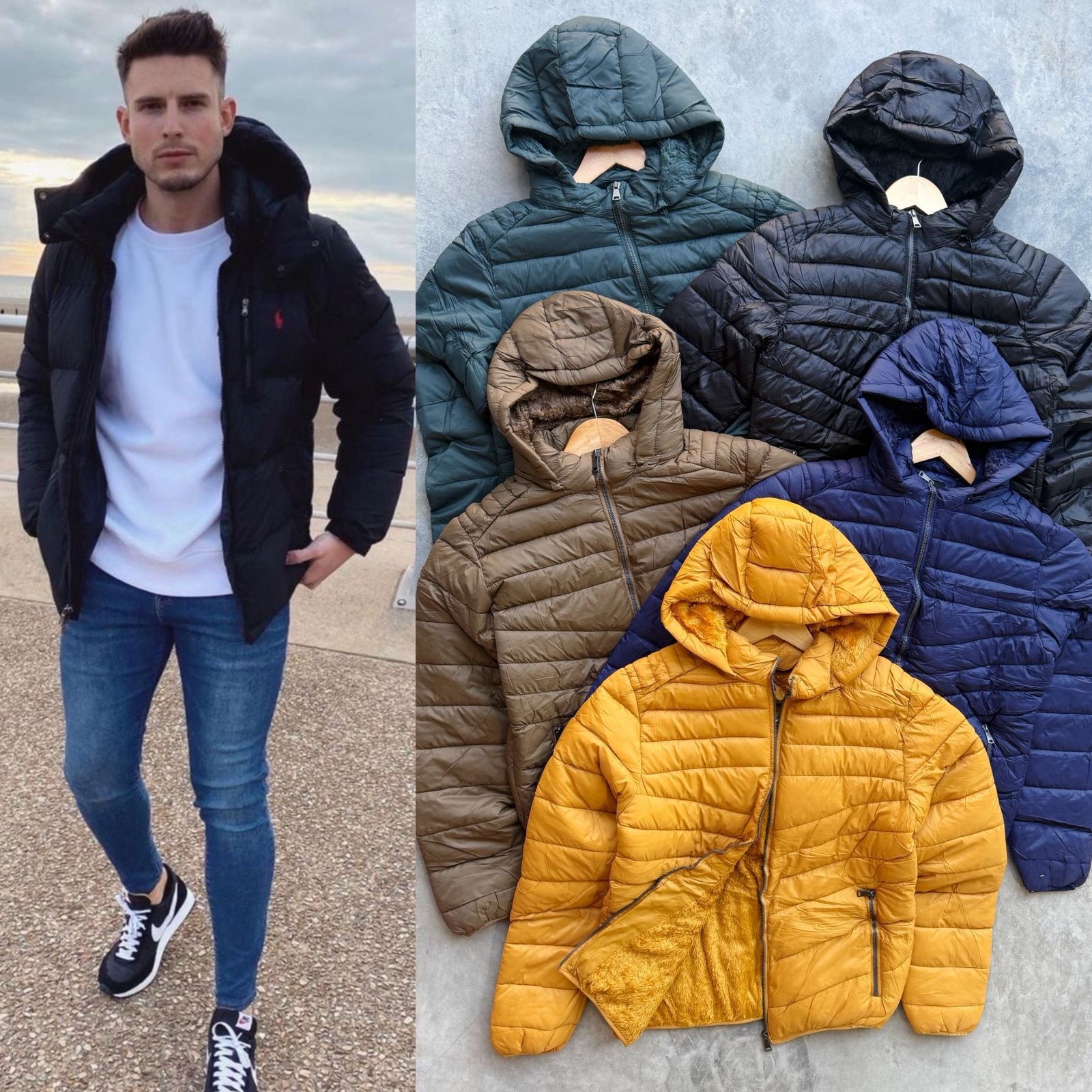 CHAMARRA CABALLERO CAPITONADA/GORRO