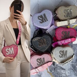 BOLSA SM CORAZON PEDRERIA
