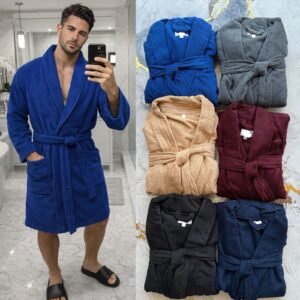 BATA DE BAÑO LISA HOMBRE