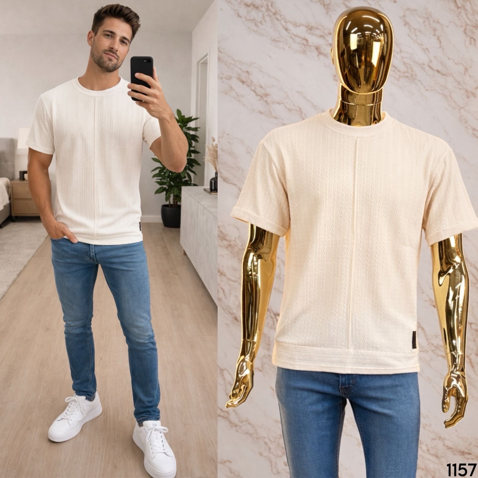 PLAYERA CABALLERO OVERSIZE LIGERA 1157 - Image 2