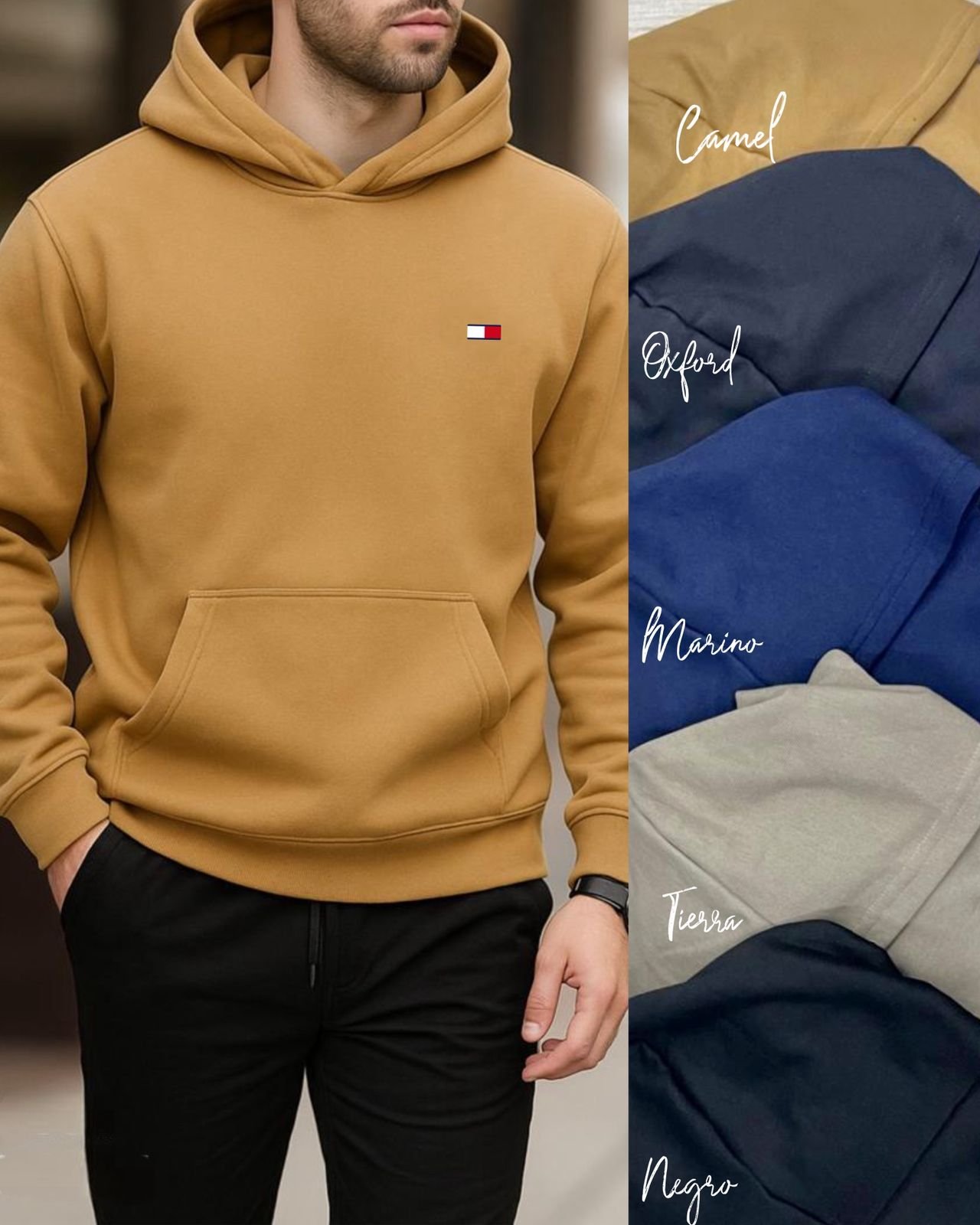 SUDADERA TMMY BORDADA CABALLERO