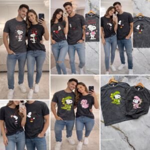 DUO PLAYERAS PAREJAS ACID WASH