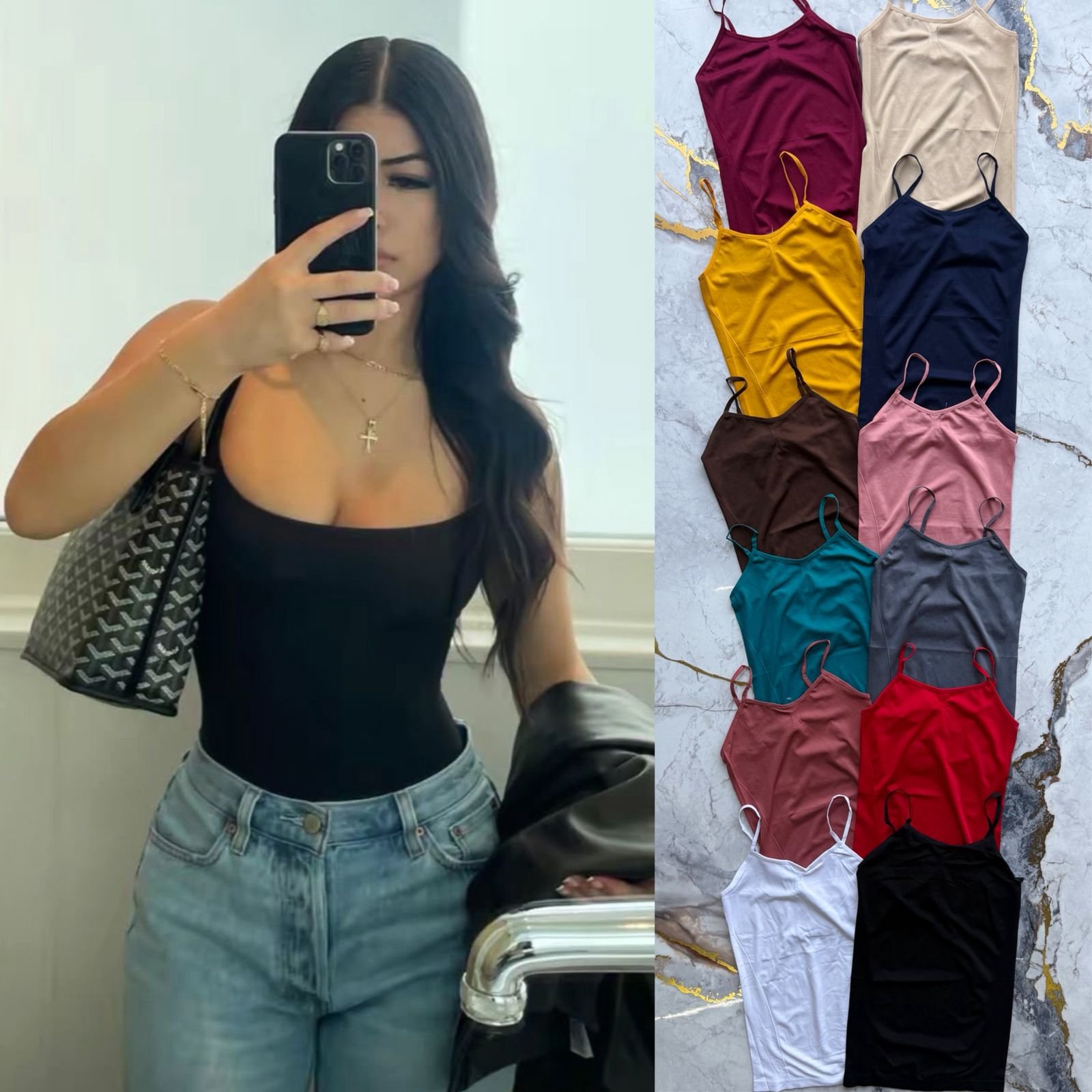 BLUSA BASICA TIRANTES PAQUETE 12 PIEZAS