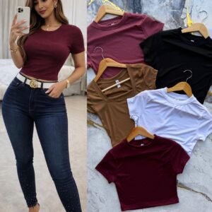 BLUSA BASICA MANGA CORTA
