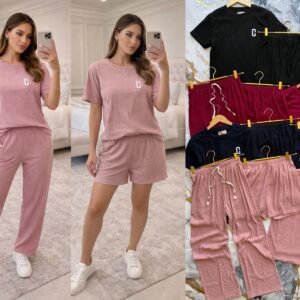 CONJUNTO 3 PIEZAS PANTALON/SHORT 1563