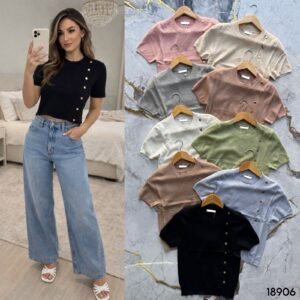 BLUSA BASICA BOTONES 18906