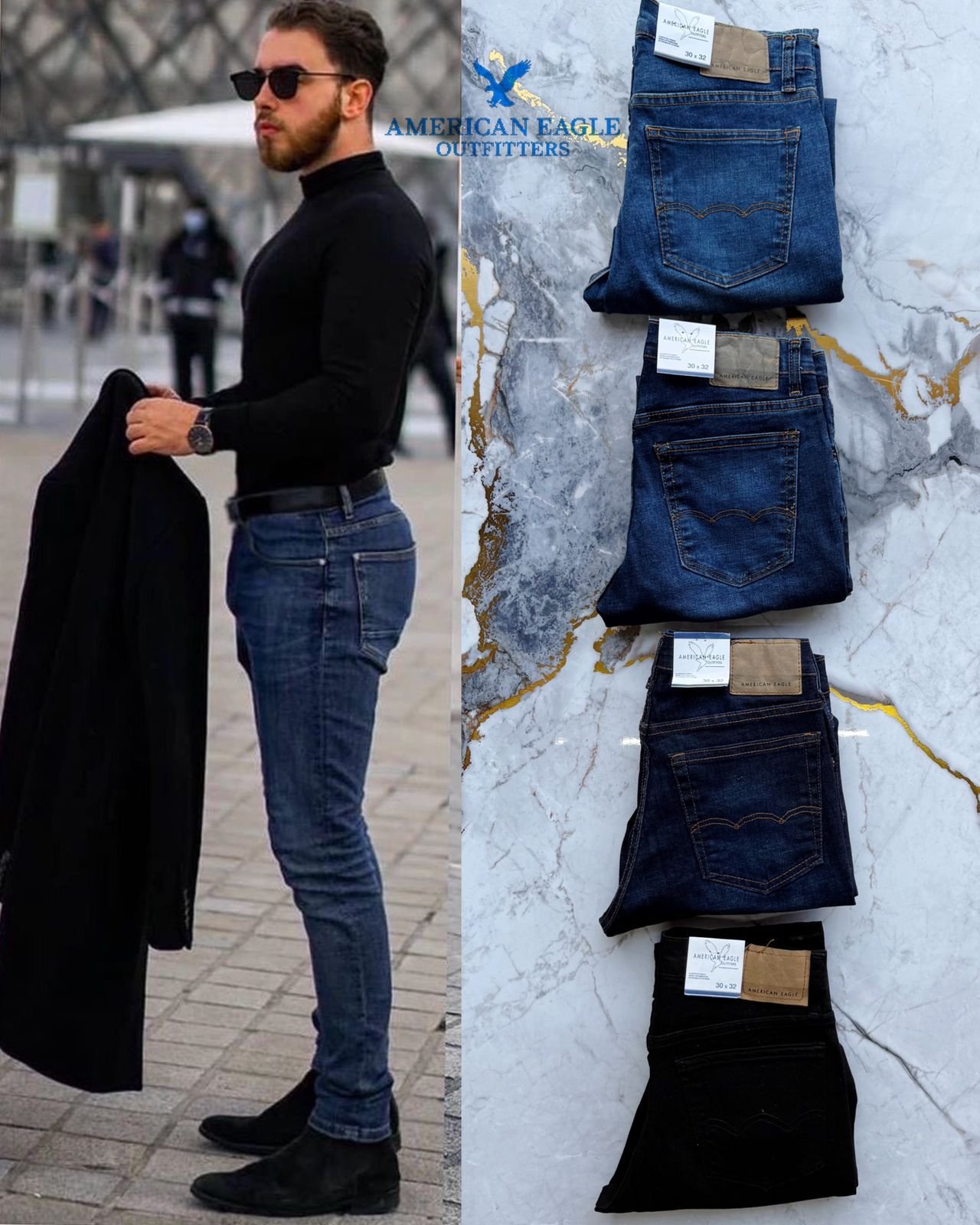 PANTALON CABALLERO AE SKINNY