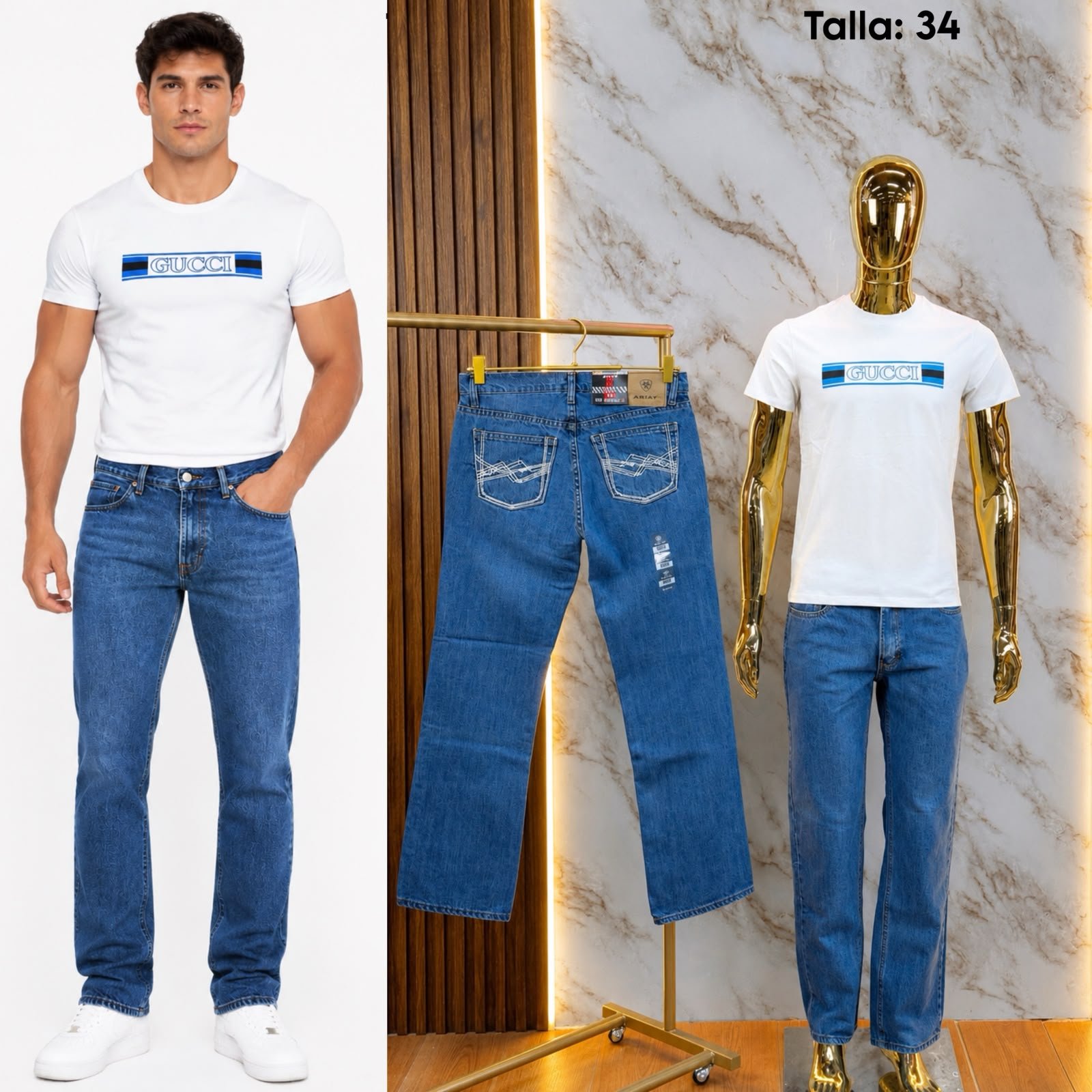 PANTALON CABALLERO ART BORDADO MOD NW 2 - Image 3
