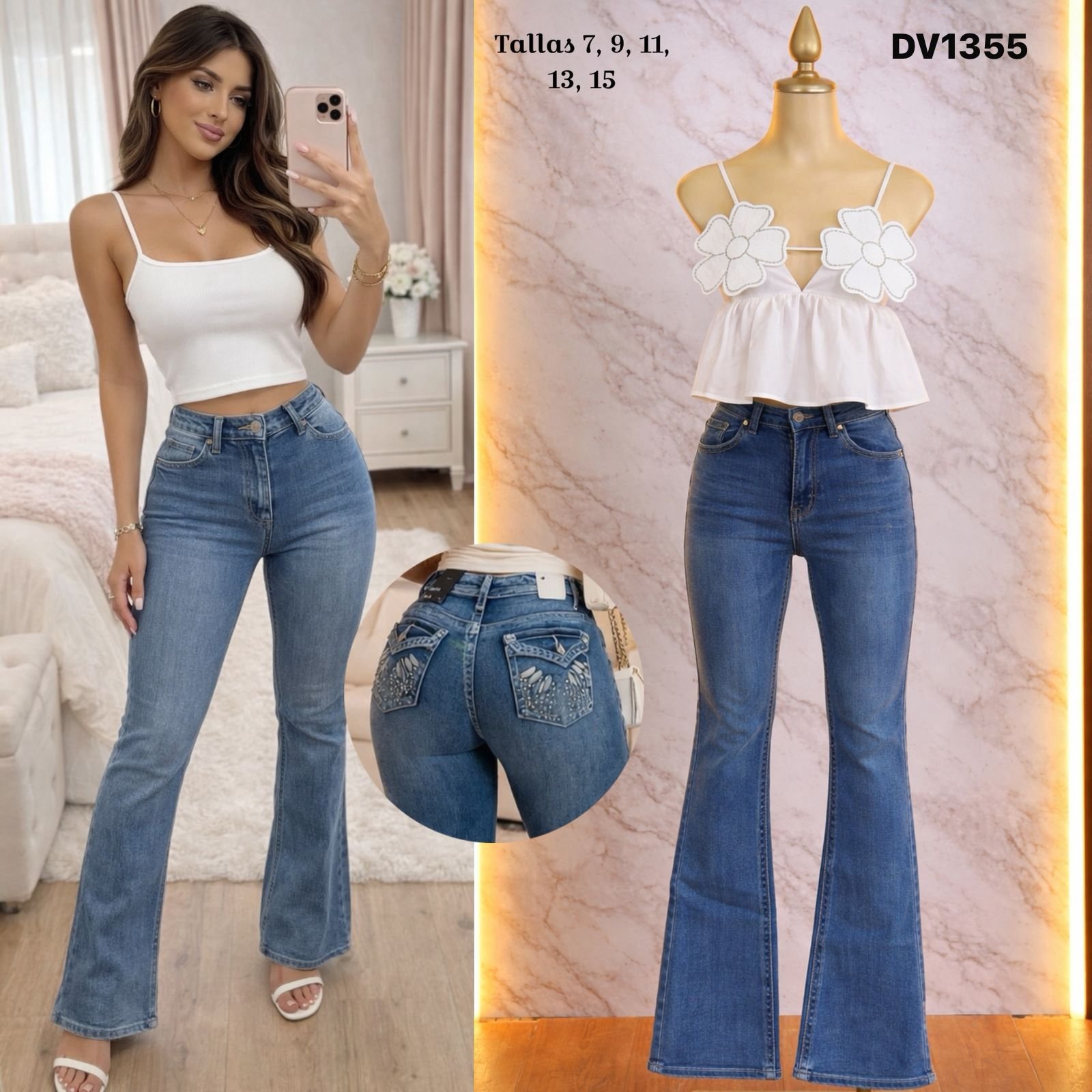 PANTALON MEZCLILLA DEIA VU 1355