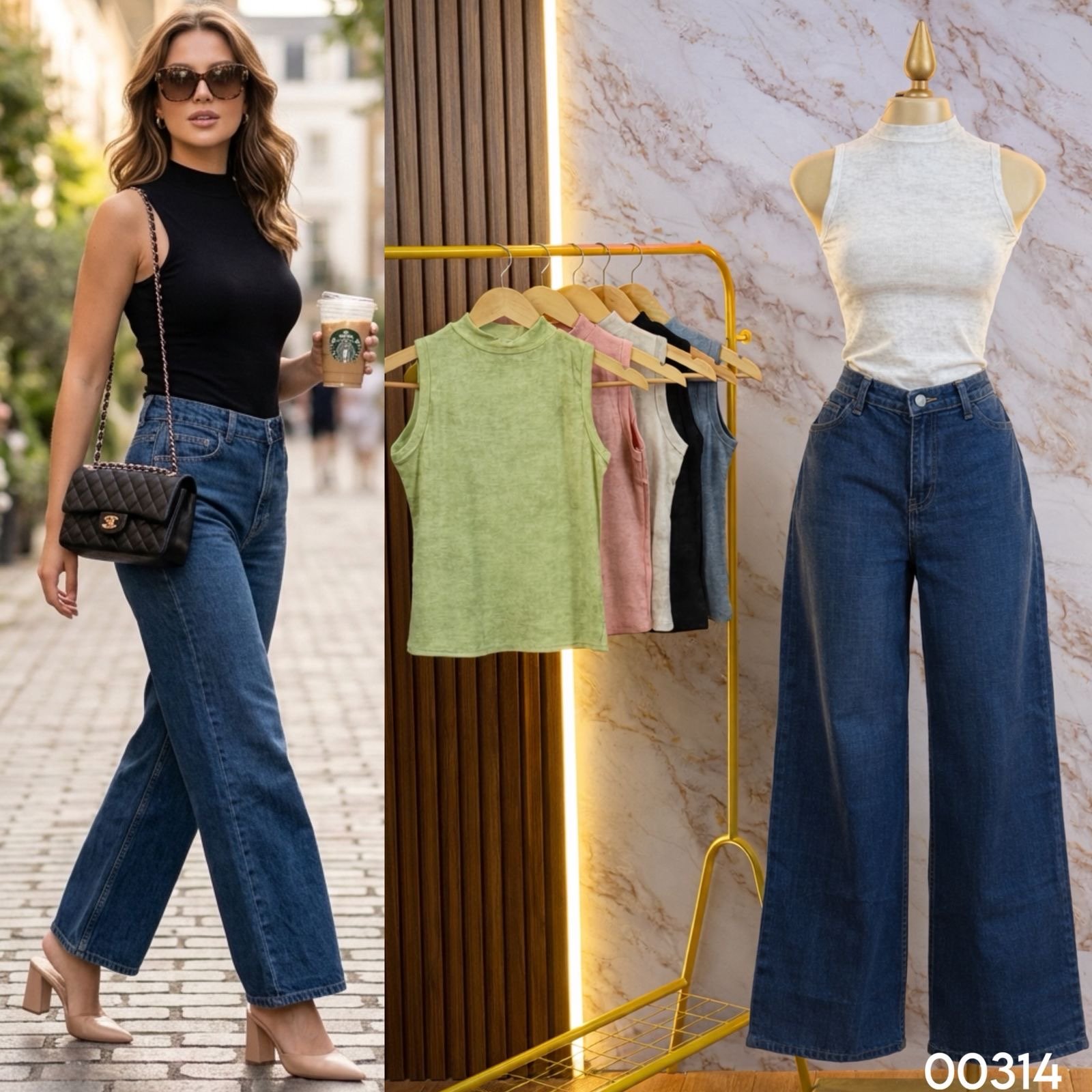 BLUSA SIN MANGA ACID W 0314